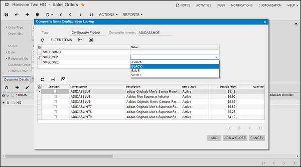 Controlling Inventory items in Acumatica