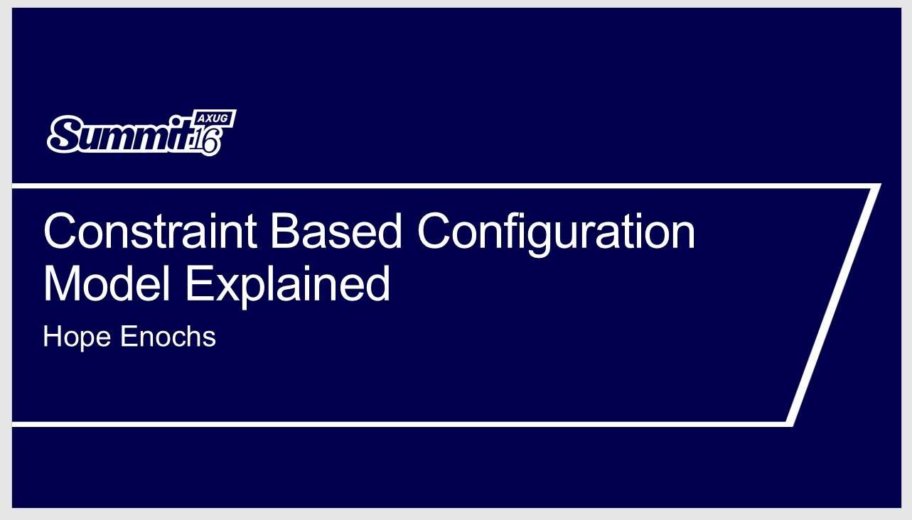 Dynamics AX feature Constraint Based Configuration even does translations