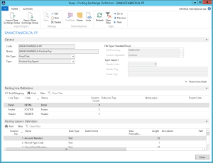 Microsoft Dynamics NAV Positive Pay Screenshot 