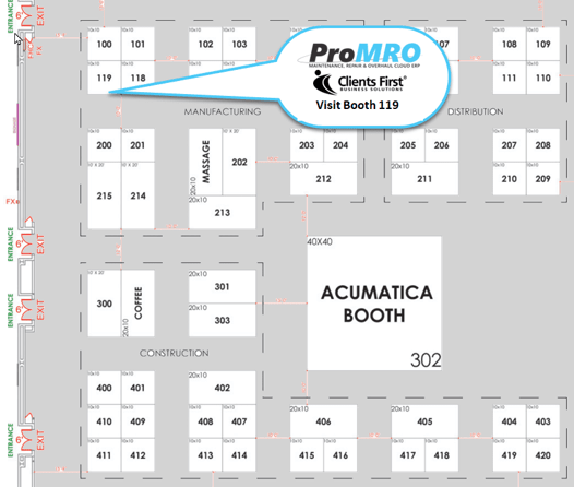 ProMRO booth image Acumatica Summit 2024