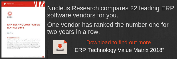 2018 Cloud ERP Value Matrix